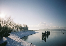 Cardiff Bay in the Snow