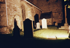Cartmel Priory graveyard
