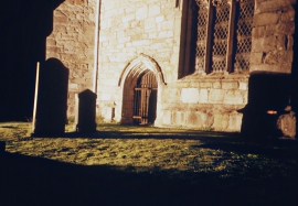 Cartmel Priory graveyard