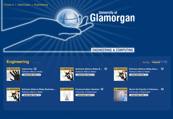 Glamorgan's iTunes U engineering content page